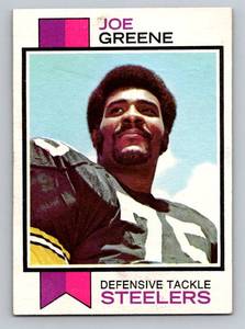 lot 72 image: Joe Greene 1973 Topps #280 Vintage Football Card