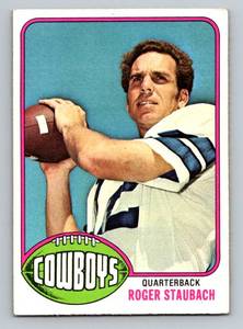 lot 78 image: Roger Staubach 1976 Topps #395 Vintage Football Card