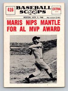 lot 99 image: Roger Maris 1961 Nu-Cards Baseball Scoops #146 Vintage Baseball Card