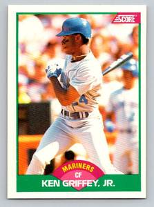 lot 55A image: Ken Griffey Jr. RC 1989 Score Traded #100T Rookie Baseball Card