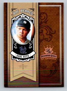 lot 61A image: Babe Ruth 50 2005 Donruss Diamond Kings HOF Heroes #HH-65, numbered 3050, Baseball Card