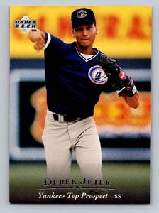 lot 96A image: Derek Jeter RC 1994 Upper Deck Top Prospect #1 Rookie Baseball Card