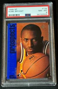 lot 14 image: Kobe Bryant RC PSA 8 NM-MT 1996 SP Upper Deck Prospects #134 Rookie Basketball Card
