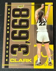 lot 16A image: Caitlin Clark RC 2024 Record Breaker #RB-CC University of Iowa Basketball Card