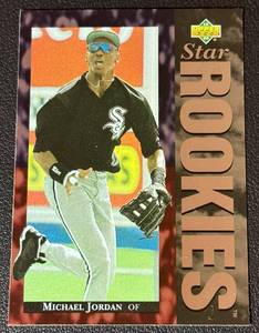 lot 26A image: Michael Jordan Baseball RC 21994 Upper Deck Star Rookies #19 Baseball Card