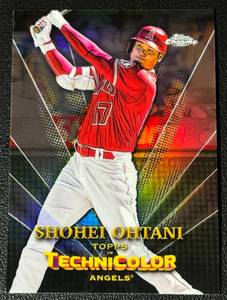 lot 45A image: Shohei Ohtani Refractor 2023 Topps Chrome Technicolor #TT-2 Baseball Card