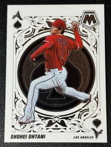 lot 49A image: Shohei Ohtani 2022 Mosaic Aces Insert #A-2 Baseball Card