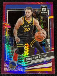 lot 57A image: Steph Curry Pink Prizm 2023-24 Donruss Optic #198 Basketball Card
