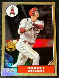 lot 58A image: Shohei Ohtani Refractor 2022 Topps Chrome #87BC-2 Baseball Card