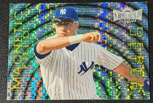 lot 59A image: Derek Jeter Tough Insert 1997 Fleer Metal Universe Magnetic Field #5 Baseball Card