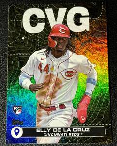 lot 67A image: Elly De La Cruc RC Foil 2024 Topps CVG #CTC-6 Rookie Baseball Card