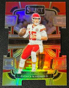 lot 101A image: Patrick Mahomes Die Cut Prizm 2003 Slect Concourse #49 Football Card