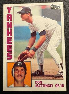 lot 12B image: Don Mattingly RC 1984 Topps #8 Vintage Rookie Baseball Card