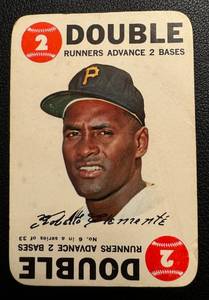 lot 16B image: Roberto Clemente 1968 Topps Game Card #6 Vintage Baseball Card