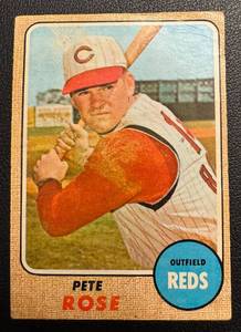 lot 18B image: Pete Rose 1968 Topps #230 Vintage Baseball Card