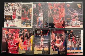 lot 36B image: Michael Jordan 10 Card Basketball Lot