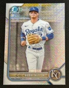 lot 51B image: Bobby Witt Jr. Mojo Bowman Chrome 2022 #BCP-146 Baseball Card