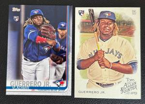 lot 55C image: Vladimir Guerrero Jr. RC 2 Card Baseball Rookie Lot