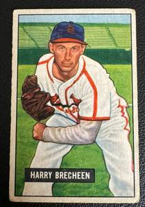 lot 56C image: 1951 Bowman #86 Harry Brecheen Vintage Baseball Card