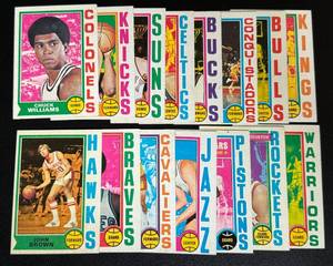 lot 56B image: 1974 Topps Basketball 15 Card Vintage Lot