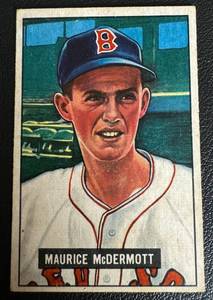 lot 64C image: 1951 Bowman #16 Maurice McDermott Vintage Baseball Card