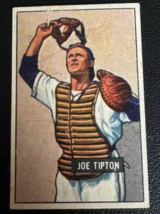 lot 72B image: 1951 Bowman #82 Joe Tipton Vintage Baseball Card
