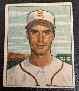 lot 78B image: 1950 Bowman #252 Billy DeMars Vintage Baseball Card