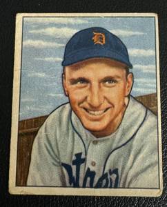 lot 79B image: 1950 Bowman  #242 Dick Kryhoski Vintage Baseball Card