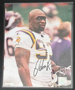 lot 19D image: John Randle Signed 8x10 Photo Minnesota Vikings Football