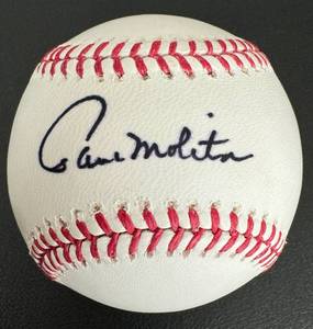 lot 9D image: Paul Molitor Signed OMLB Selig Rawlings Baseball with JSA COA - Minnesota Twins