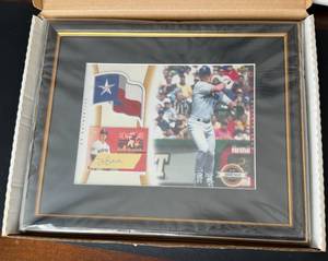 lot 26D image: Hank Blaylock Signed 2003 UD Authentics Memorabilia, Limited Edition Numbered 184300, Baseball