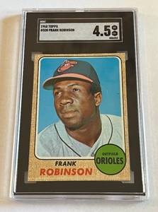 lot 30 image: Frank Robinson SGC 4.5 VG-EX 1968 Topps #500 Vintage Baseball Card