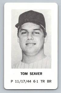 lot 11D image: Tom Seaver 1970 Milton Bradley Vintage Baseball Card