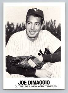 lot 19C image: Joe DiMaggio 1977 TCMA Renata Galasso #1 Vintage Baseball Card