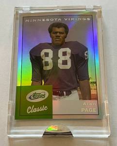 lot 33C image: Alan Page 2005 Topps Classic #ETC45 Encased Minnesota Vikings Football Card