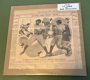 lot 22D image: Ty Cobb vs. Joe Jackson 1912 Newspaper Clipping The Sioux City Journal May 5, 1912 - Vintage Baseball