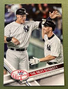 lot 137 image: Aaron Judge RC 2017 Topps Update #US148 The Next Dynasty Rookie Baseball Card