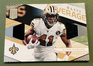 lot 138 image: Alvin Kamara Relic 2019 Donruss Elite Coverage #EC-25 Football Card