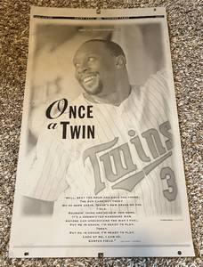 lot 147 image: Kirby Puckett Printing Plate Limited Edition Numbered 3662500 Saint Paul Pioneer Press Once a Twin July 16, 1996 Minnesota Twins Baseball