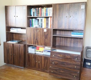 lot 16 image: Three-Section Storage Wall Unit