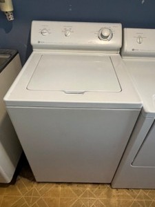 lot 2 image: Maytag Dependable Care Top Load Washer Electric Washing Machine Model LAT9416AAE.