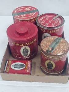 Prince Albert Tabacco Cans