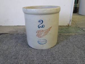 lot 176 image: 2-gallon Red Wing Stoneware Crock...