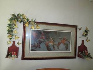 lot 228 image: Beautiful Cardinal framed, double m...