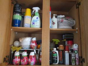 lot 255 image: Content of laundry room cabinet to ...