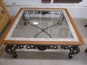 lot 100 image: Large square ornately detailed cast...