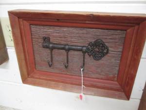 lot 117 image: Barnwood framed Cast Iron shaped S...