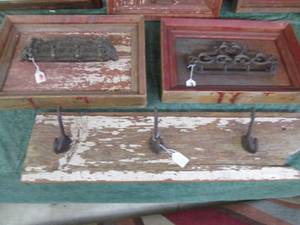 lot 50 image: (3) Assorted Barnwood framedslab a...