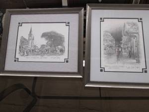 lot 68 image: Framed and matted French Quarter D...