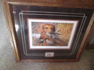 lot 6 image: Signed and numbered pheasant print ...